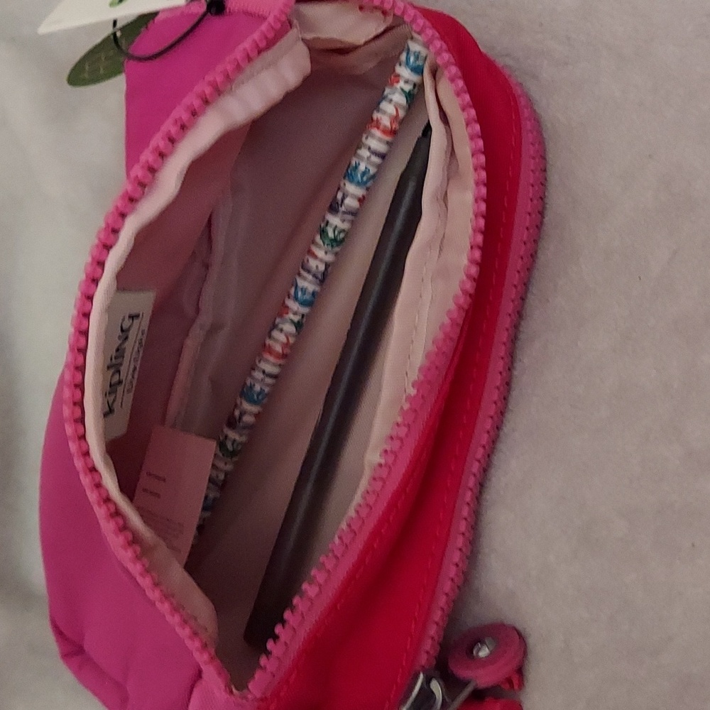 Kipling Two-Tone Pink Pouch - Picture 5 of 5